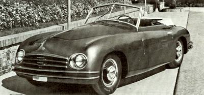 Frua designed convertible (one-off) off based on the Fiat 1100